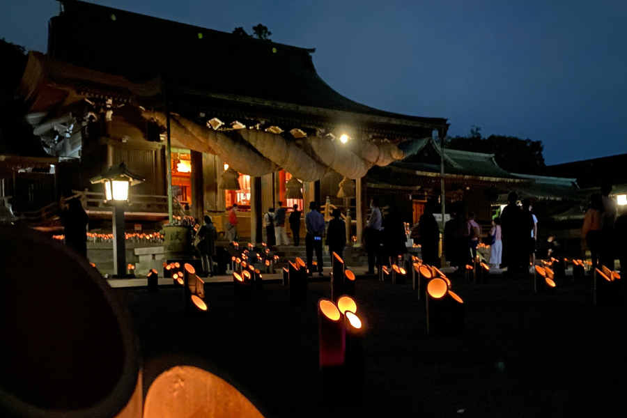 【宮地嶽神社】灯明祈願祭